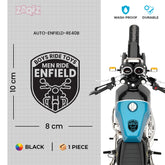 Royal Enfield RE Heritage Star Logo Sticker – Vintage Bike Tank & Side Panel Decal